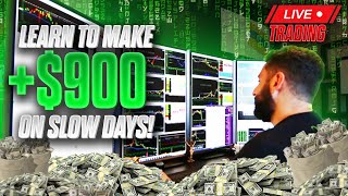 +$900 Profit LIVE TRADING Penny Stocks On a Slow Day | Millionaire Day Trader | LIVE TRADING VLOG*