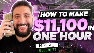 HOW I MADE $11,170.77 IN ONE HOUR DAY TRADING | Low Hanging Fruit | Sympathy Plays | Side Chicks*