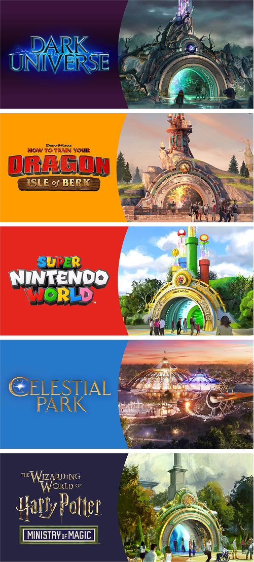 epic universe attractions