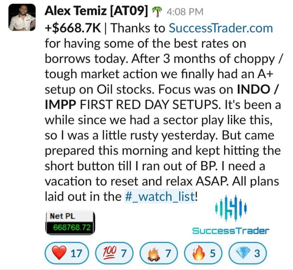 alex temiz p&l screenshot making $668,000 in one day